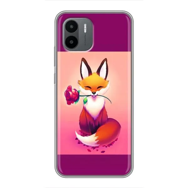 Чехол с принтом «Лисичка с розочкой» для Xiaomi Redmi A1