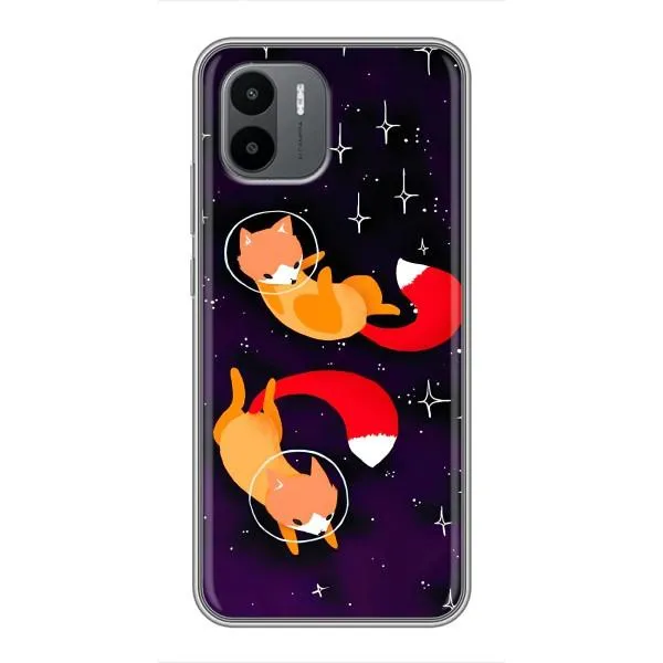 Чехол с принтом «Лисички космонавты» для Xiaomi Redmi A1