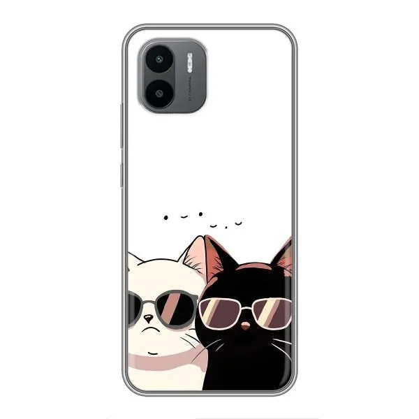Чохол з принтом «Коти в окулярах» для Xiaomi Redmi A1 Чохол з принтом «Коти в окулярах» для Xiaomi Redmi A1