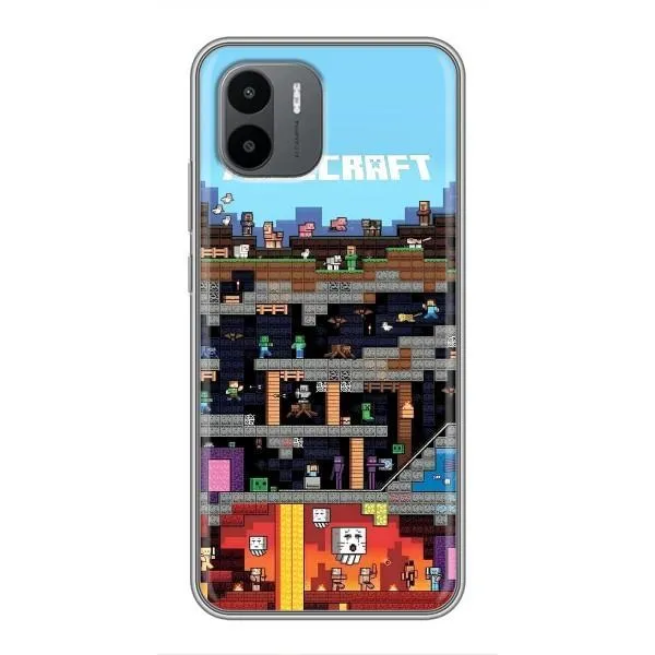 Чехол с принтом «фон Minecraft» для Xiaomi Redmi A2 Чехол с принтом «фон Minecraft» для Xiaomi Redmi A2