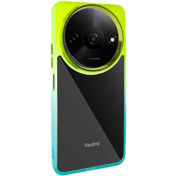 Чехол TPU+PC Fresh sip series для Xiaomi Redmi A3 — Бирюзовый — фото 1