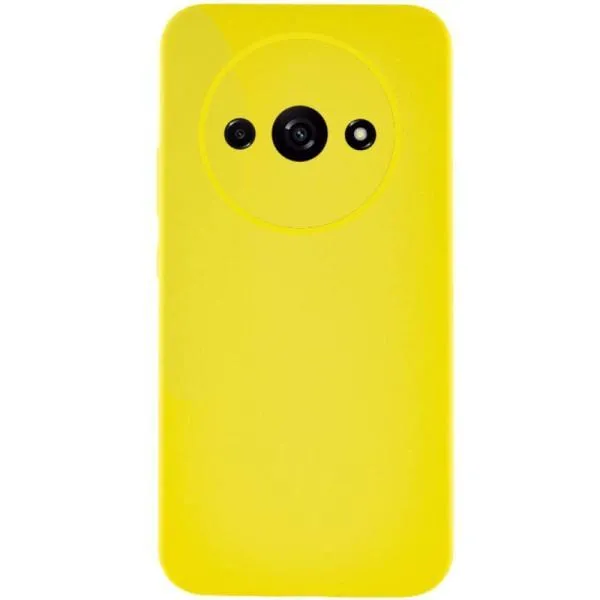 Чехол Silicone Cover Lakshmi Full Camera (AAA) для Xiaomi Redmi A3 — Желтый — фото 1