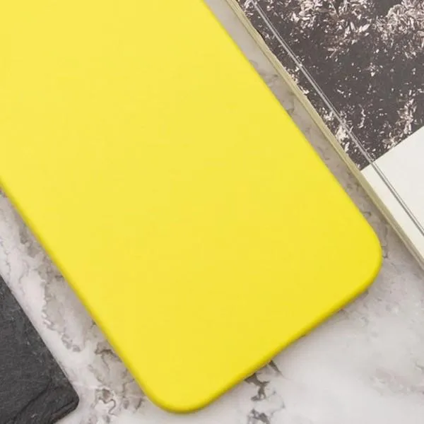 Чехол Silicone Cover Lakshmi Full Camera (AAA) для Xiaomi Redmi A3 — Желтый — фото 2