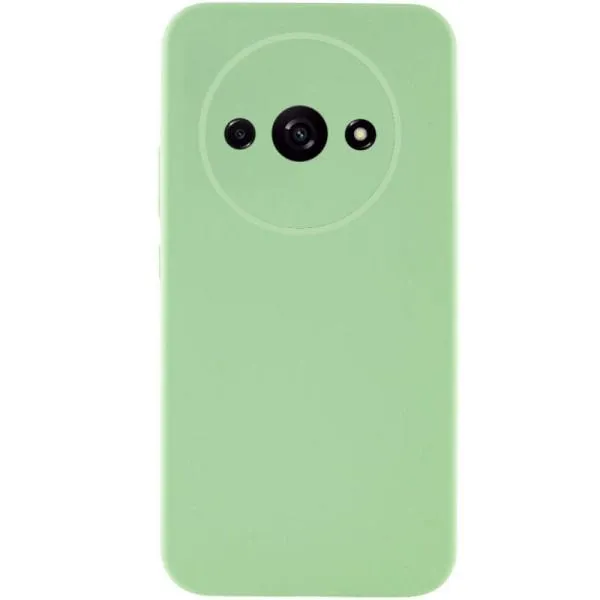 Чехол Silicone Cover Lakshmi Full Camera (AAA) для Xiaomi Redmi A3 — Мятный — фото 1