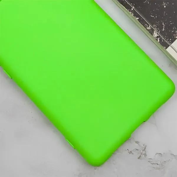 Чохол TPU GETMAN Liquid Silk Full Camera для Xiaomi Redmi A3 — Салатовий — фото 2