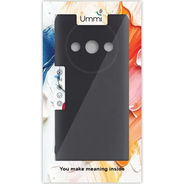 Чехол Silicone Cover Ummi Lakshmi Full Camera (AA) для Xiaomi Redmi A3 — Черный — фото 2