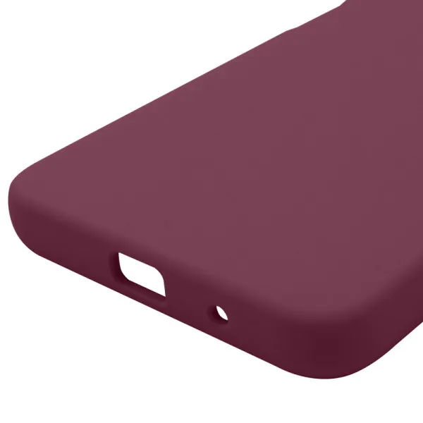 Чехол Silicone Cover Lakshmi Full Camera (AAA) для Xiaomi Redmi A3 — Бордовый — фото 3