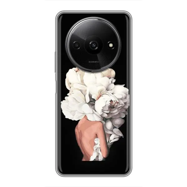 Чохол з принтом «Білі квіти» для Xiaomi Redmi A3 Чохол з принтом «Білі квіти» для Xiaomi Redmi A3