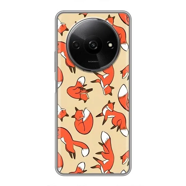 Чехол с принтом «Лисички» для Xiaomi Redmi A3x