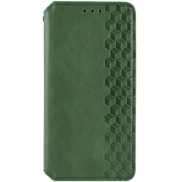 Шкіряний чохол-книжка GETMAN Cubic (PU) для Xiaomi Redmi A5 / Poco C71 — Зелений — фото 1