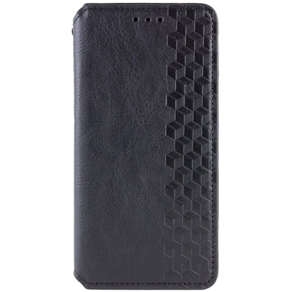 Шкіряний чохол-книжка GETMAN Cubic (PU) для Xiaomi Redmi A5 / Poco C71 — Чорний — фото 1