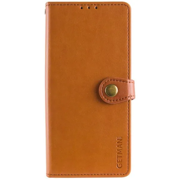 Шкіряний чохол-книжка GETMAN Gallant (PU) для Xiaomi Redmi A5 / Poco C71 — Коричневий — фото 1