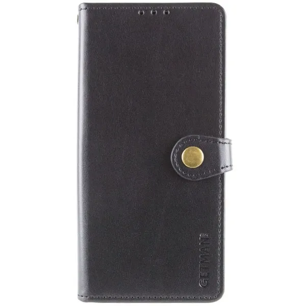 Шкіряний чохол-книжка GETMAN Gallant (PU) для Xiaomi Redmi A5 / Poco C71 — Чорний — фото 1