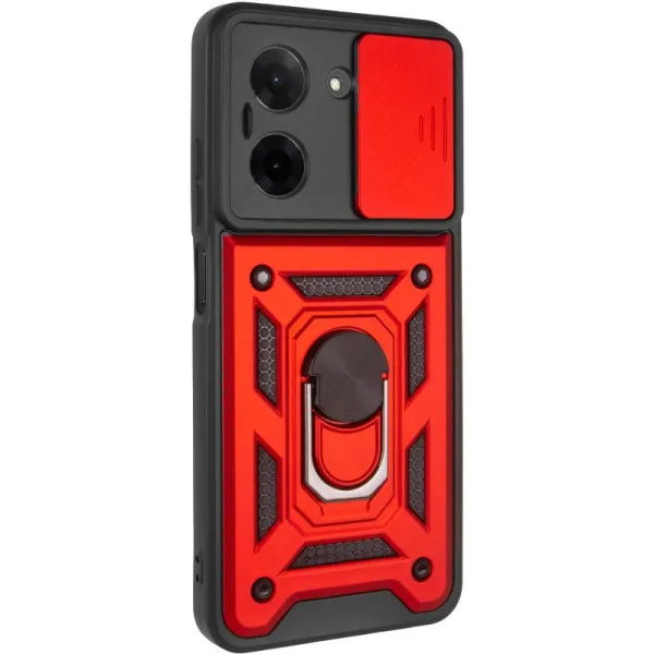 Чохол Ummi Camshield Serge Ring для Xiaomi Redmi A5 / Poco C71 — Червоний — фото 1