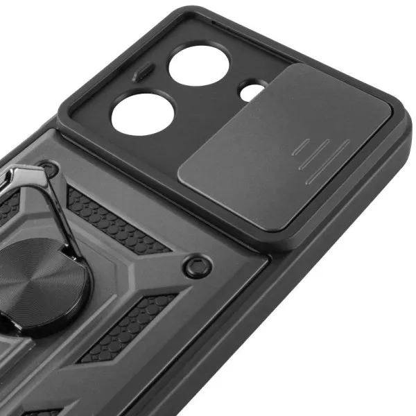 Чохол Ummi Camshield Serge Ring для Xiaomi Redmi A5 / Poco C71 — Чорний — фото 5