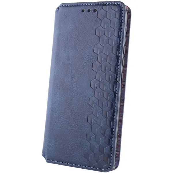 Кожаный чехол-книжка GETMAN Cubic (PU) для Xiaomi Redmi A7 Pro 4G / Poco C81 — Синий — фото 2