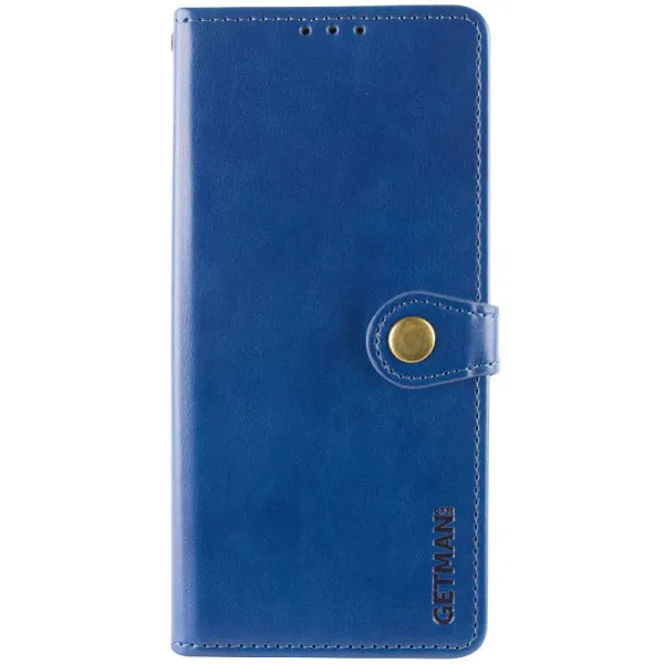 Кожаный чехол-книжка GETMAN Gallant (PU) для Xiaomi Redmi A7 Pro 4G / Poco C81 — Синий — фото 1