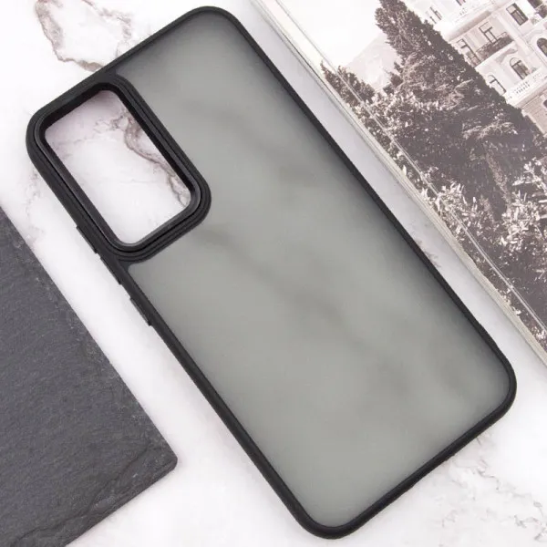Чехол TPU+PC Lyon Frosted для Xiaomi Redmi A7 Pro 4G / Poco C81 — Черный — фото 4