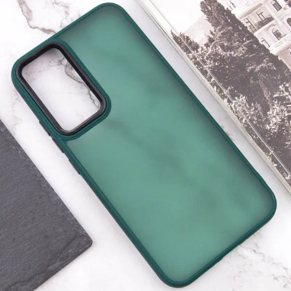 Чехол TPU+PC Lyon Frosted для Xiaomi Redmi A7 Pro 4G / Poco C81 — Зеленый — фото 4