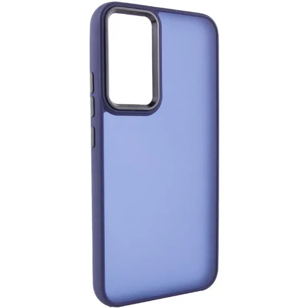 Чехол TPU+PC Lyon Frosted для Xiaomi Redmi A7 Pro 4G / Poco C81 — Темно-синий — фото 1