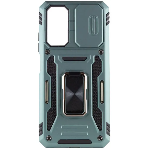 Ударостійкий чохол Camshield Army Ring для Xiaomi Redmi A7 Pro 4G / Poco C81 / C81 Pro — Зелений — фото 1