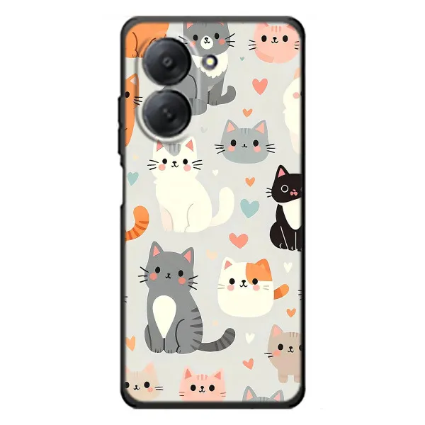 Чохол з принтом «Колаж котів» для Xiaomi Redmi A7 Чохол з принтом «Колаж котів» для Xiaomi Redmi A7