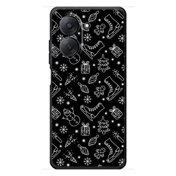 Чехол с принтом «Новогодний фон» для Xiaomi Redmi A7 Чехол с принтом «Новогодний фон» для Xiaomi Redmi A7