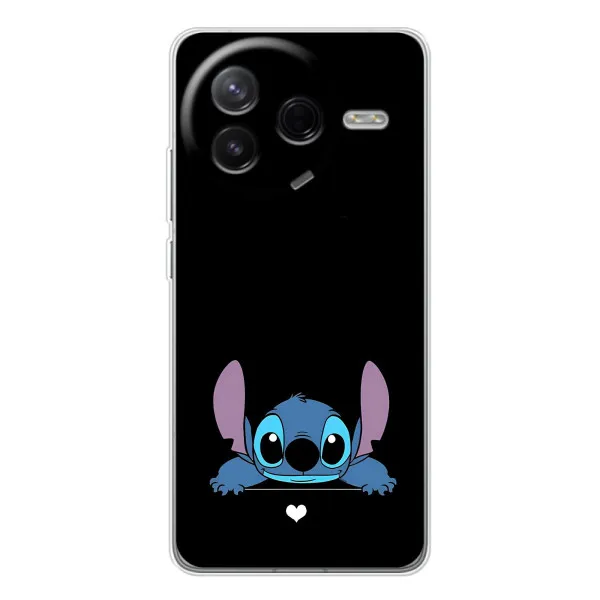 Чехол с принтом «Стич на черном» для Xiaomi Redmi K80 Ultra