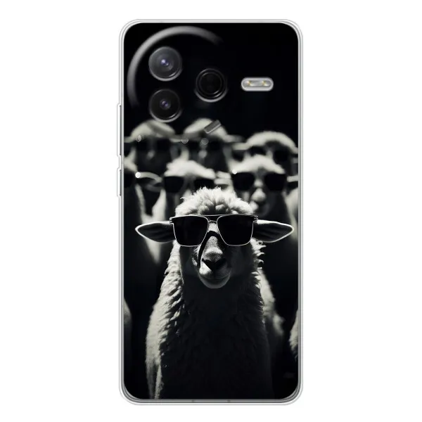 Чехол с принтом «Овечка в очках» для Xiaomi Redmi K80 Ultra