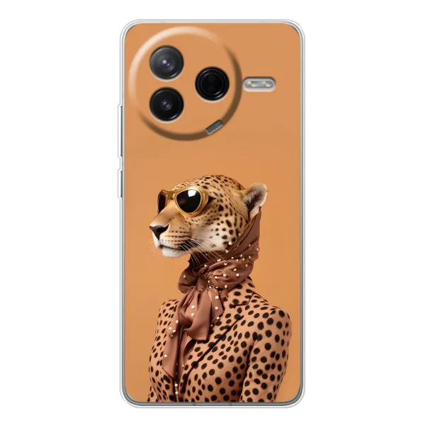 Чехол с принтом «Стильный леопард» для Xiaomi Redmi K80 Ultra