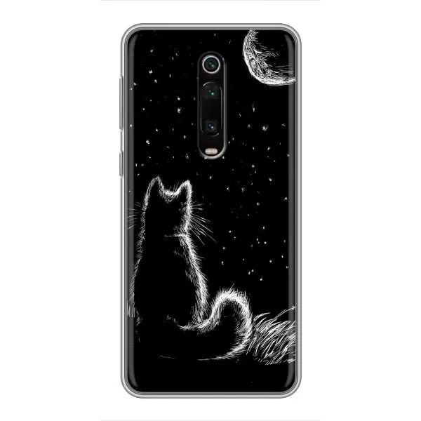 Чехол с принтом «Котик и луна» для Xiaomi Mi 9T Pro Чехол с принтом «Котик и луна» для Xiaomi Mi 9T Pro