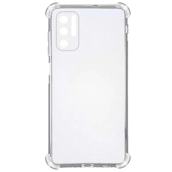 TPU чохол GETMAN Ease logo посилені кути Full Camera для Xiaomi Redmi Note 10 5G / Poco M3 Pro — Прозорий — фото 2