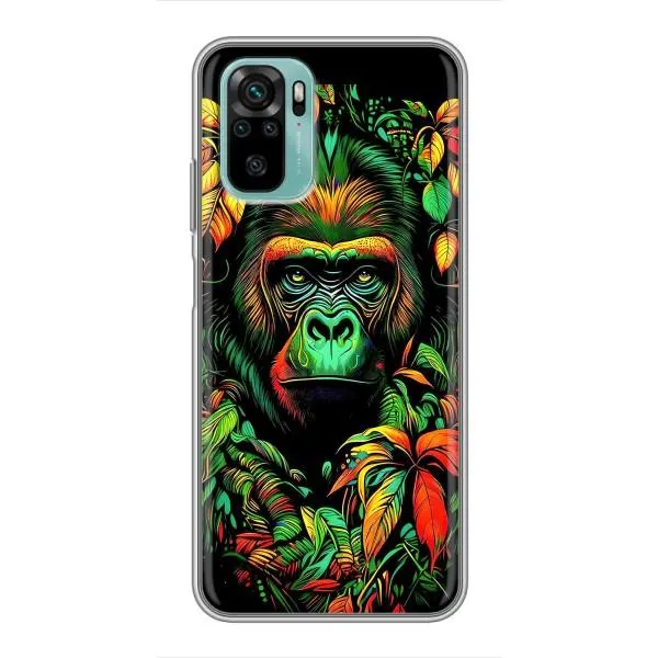 Чехол с принтом «Обезьяна в тропиках» для Xiaomi Redmi Note 10 5G Чехол с принтом «Обезьяна в тропиках» для Xiaomi Redmi Note 10 5G