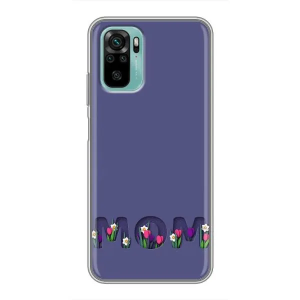 Чехол с принтом «Мама в цветах» для Xiaomi Redmi Note 10 5G