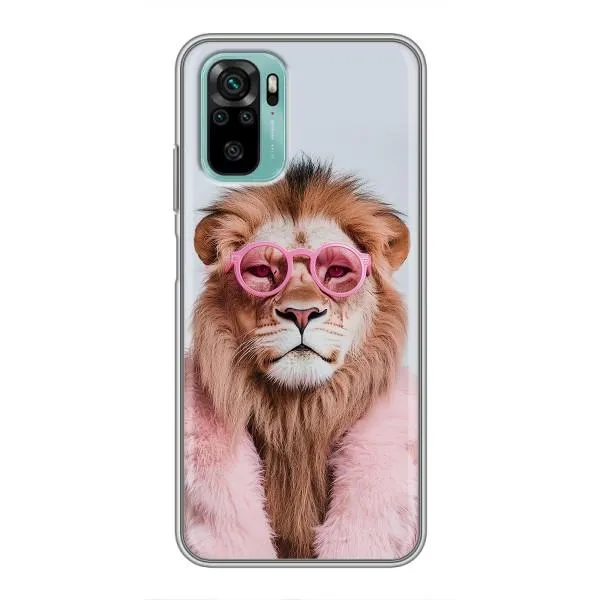 Чехол с принтом «Лев в очках» для Xiaomi Redmi Note 10 5G Чехол с принтом «Лев в очках» для Xiaomi Redmi Note 10 5G