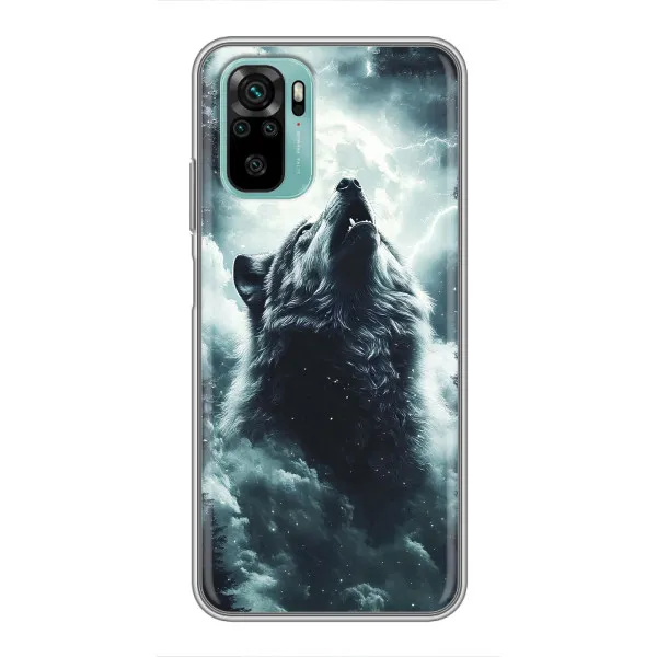 Чехол с принтом «Волк в облаках» для Xiaomi Redmi Note 10 5G Чехол с принтом «Волк в облаках» для Xiaomi Redmi Note 10 5G