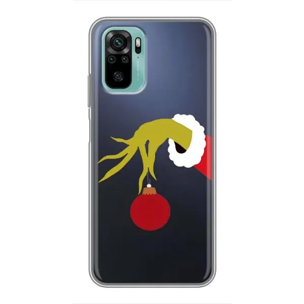 Чехол с принтом «Гринч с игрушкой» для Xiaomi Redmi Note 10 5G