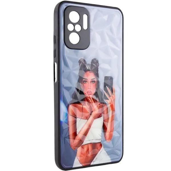 TPU+PC чехол Prisma Ladies для Xiaomi Redmi Note 10 Pro / 10 Pro Max — Black in White — фото 1