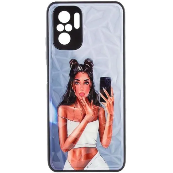 TPU+PC чехол Prisma Ladies для Xiaomi Redmi Note 10 Pro / 10 Pro Max — Black in White — фото 2