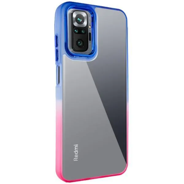 Чехол TPU+PC Fresh sip series для Xiaomi Redmi Note 10 Pro / 10 Pro Max — Розовый — фото 5