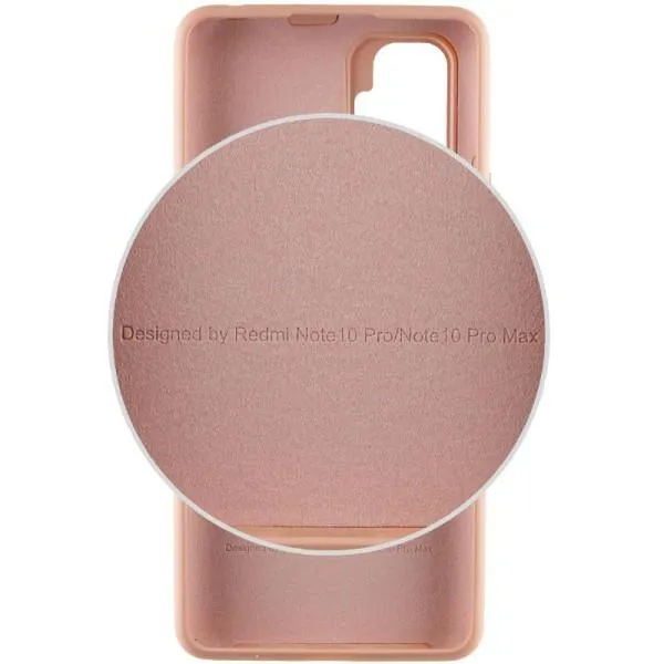 Чехол Silicone Cover Full Protective (AA) для Xiaomi Redmi Note 10 Pro / 10 Pro Max — Розовый — фото 3