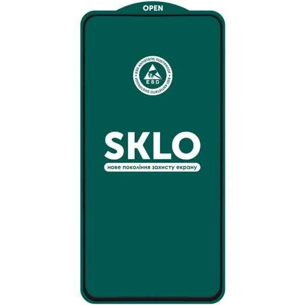 Захисне скло SKLO 5D (тех.пак) для Xiaomi Redmi Note 10 Pro / 11 Pro 4G/5G / 11E Pro / 12 Pro 4G — Чорний