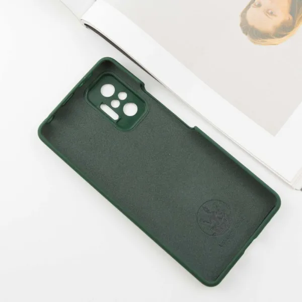 Чехол Silicone Cover Lakshmi Full Camera (AAA) для Xiaomi Redmi Note 10 Pro / 10 Pro Max — Зеленый — фото 3
