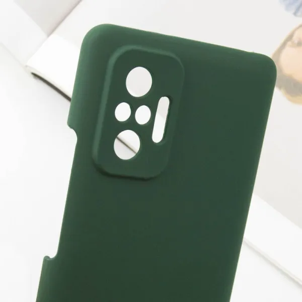 Чехол Silicone Cover Lakshmi Full Camera (AAA) для Xiaomi Redmi Note 10 Pro / 10 Pro Max — Зеленый — фото 4