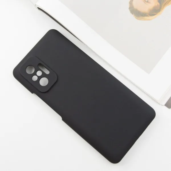 Чехол Silicone Cover Lakshmi Full Camera (AAA) для Xiaomi Redmi Note 10 Pro / 10 Pro Max — Черный — фото 2