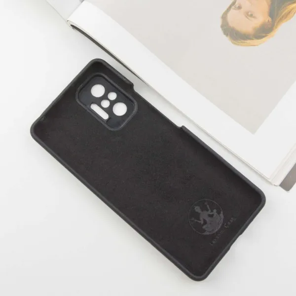Чехол Silicone Cover Lakshmi Full Camera (AAA) для Xiaomi Redmi Note 10 Pro / 10 Pro Max — Черный — фото 3