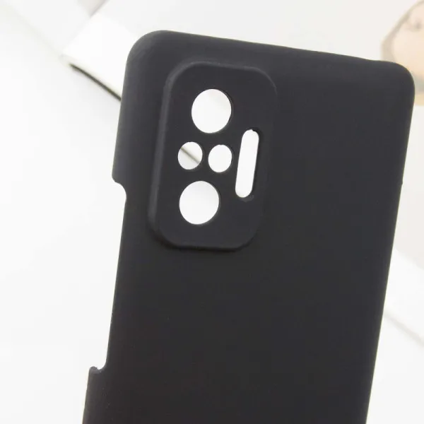 Чехол Silicone Cover Lakshmi Full Camera (AAA) для Xiaomi Redmi Note 10 Pro / 10 Pro Max — Черный — фото 4
