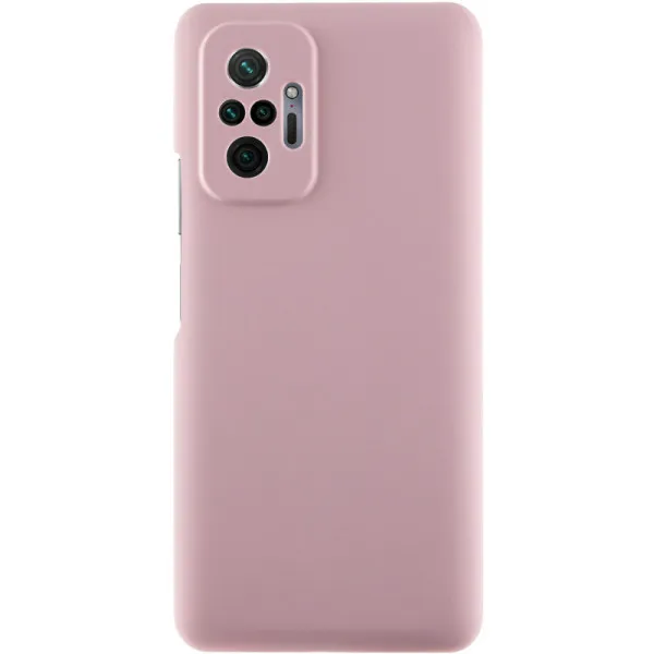 Чехол Silicone Cover Lakshmi Full Camera (AAA) для Xiaomi Redmi Note 10 Pro / 10 Pro Max — Розовый — фото 1