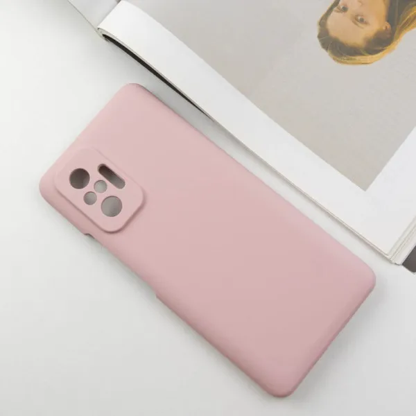 Чехол Silicone Cover Lakshmi Full Camera (AAA) для Xiaomi Redmi Note 10 Pro / 10 Pro Max — Розовый — фото 2