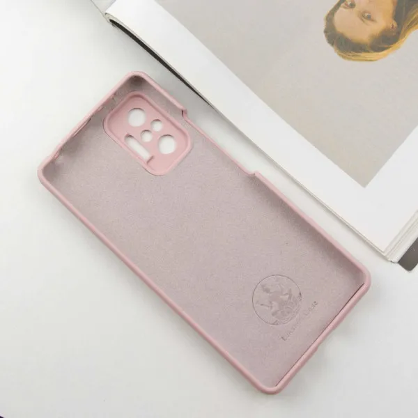 Чехол Silicone Cover Lakshmi Full Camera (AAA) для Xiaomi Redmi Note 10 Pro / 10 Pro Max — Розовый — фото 3